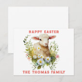 Persoonlijke paaskaart notitiekaartje (Voorkant / Achterkant)