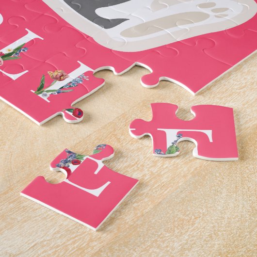 Persoonlijke paassnelle Roos Puzzles Legpuzzel (Zijkant)