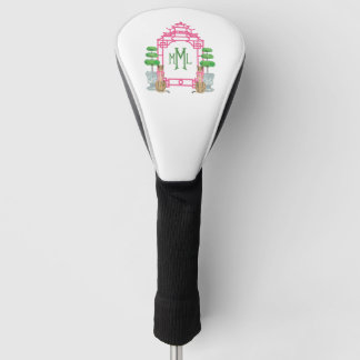 Persoonlijke Pagode Monogram golfhoofdhoes Golfheadcover