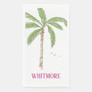 Persoonlijke Palm Beach Palmboom Servet