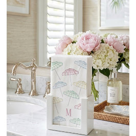 Persoonlijke Palm Beach-paraplu Aquarel Servet