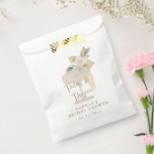 Persoonlijke Palmen en Prosecco bruid Bedankzakje (Gezegeld)