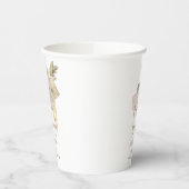 Persoonlijke Palmen en Prosecco Bruidsfeest Papieren Bekers (Links)