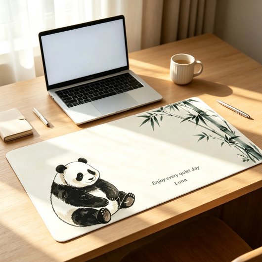 Persoonlijke Panda Bamboe Bureau Onderlegger Bureaumat
