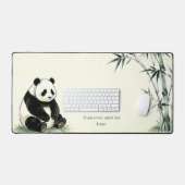Persoonlijke Panda Bamboe Bureaumat school (Keyboard & Muis)