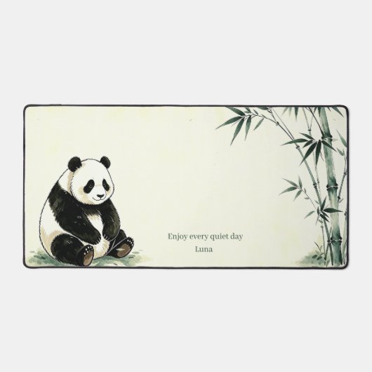 Persoonlijke Panda Bamboe Bureaumat school (Voorkant)