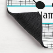 Persoonlijke Panda-Beer Aqua Black Muismat (Hoek)