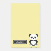 Persoonlijke Panda Beer Dieren Kinderen Kawaii Gee Post-it® Notes (Voorkant)