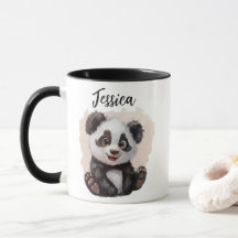 Persoonlijke Panda Mok – Custom Panda Coffee Mug
