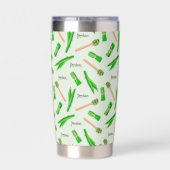 Persoonlijke Pandan-blad Geïsoleerde Drinkbeker (Achterkant)