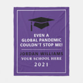 Persoonlijke pandemie - Afstuderen Klasse van 2021 Fleece Deken (Voorkant)