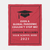 Persoonlijke pandemie - Afstuderen Klasse van 2021 Fleece Deken (Voorkant)