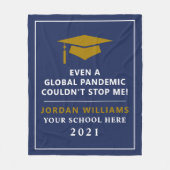 Persoonlijke pandemie - Afstuderen Klasse van 2021 Fleece Deken (Voorkant)