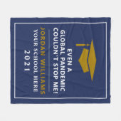 Persoonlijke pandemie - Afstuderen Klasse van 2021 Fleece Deken (Voorkant (Horizontaal))