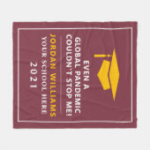 Persoonlijke pandemie - Afstuderen Klasse van 2021 Fleece Deken (Voorkant (Horizontaal))