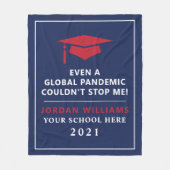 Persoonlijke pandemie - Afstuderen Klasse van 2021 Fleece Deken (Voorkant)