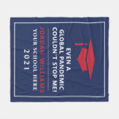 Persoonlijke pandemie - Afstuderen Klasse van 2021 Fleece Deken (Voorkant (Horizontaal))