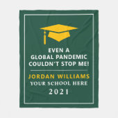 Persoonlijke pandemie - Afstuderen Klasse van 2021 Fleece Deken (Voorkant)