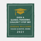 Persoonlijke pandemie - Afstuderen Klasse van 2021 Fleece Deken (Voorkant)