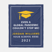 Persoonlijke pandemie - Afstuderen Klasse van 2022 Fleece Deken (Voorkant)