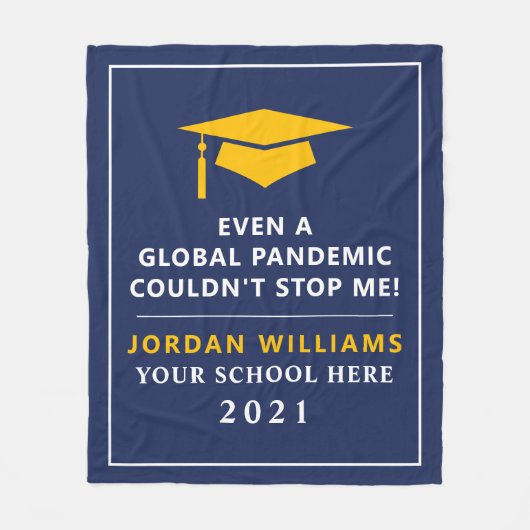 Persoonlijke pandemie - Afstuderen Klasse van 2022 Fleece Deken (Voorkant)