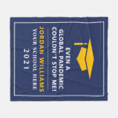 Persoonlijke pandemie - Afstuderen Klasse van 2022 Fleece Deken (Voorkant (Horizontaal))