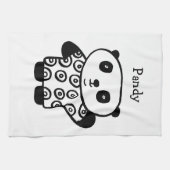 Persoonlijke Pandy The Panda Schattig Theedoek (Horizontaal)