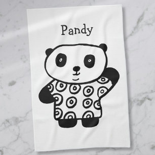 Persoonlijke Pandy The Panda Schattig Theedoek