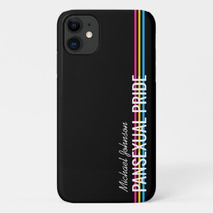 Persoonlijke pansexuele vlag kleurenstrepen op maa Case-Mate iPhone case