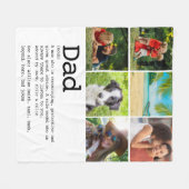 Persoonlijke pap Definitie Foto Collage Fleece Deken (Voorkant (Horizontaal))