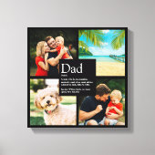 Persoonlijke pap Definition Modern 4 Photo Collage Canvas Afdruk (Voorkant)