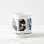 Persoonlijke papa 5 Foto Collage Vaderdag Koffiemok (Center)