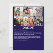 Persoonlijke Papa Definitie 6 Foto Collage Feestdagenkaart (Voorkant)