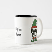 Persoonlijke Papa Elf Mok – Aangepaste Kerstcadeau (Voorkant rechts)