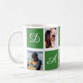Persoonlijke papa foto collage mok cadeau (Links)