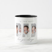 Persoonlijke papa fotomok cadeau | Beste papa ooit Mok (Midden)