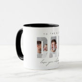 Persoonlijke papa fotomok cadeau | Beste papa ooit Mok (Voorkant links)