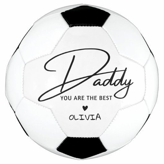 Persoonlijke papa Je bent de beste Typografie Voetbal (Voorkant)