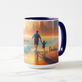 Persoonlijke papa koffiemok | Altijd naast je Mok