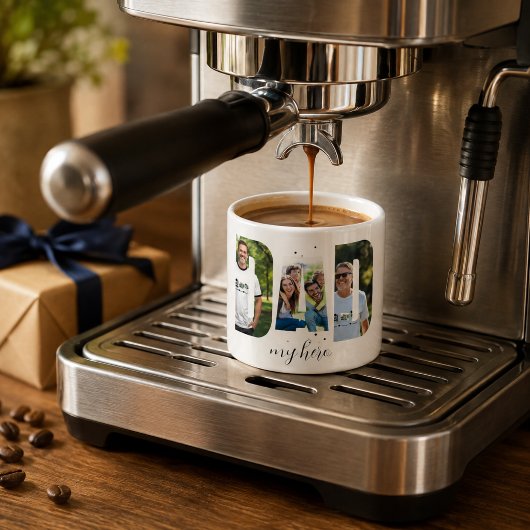 Persoonlijke “PAPA mijn held” espressiekop Espresso Kop