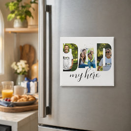 Persoonlijke “PAPA mijn held” magneet