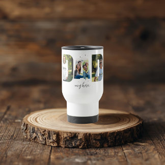 Persoonlijke “PAPA mijn held” Reis koffiemok Reisbeker