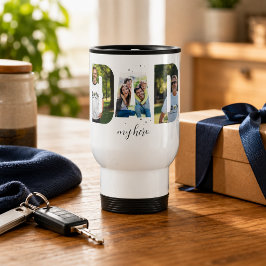 Persoonlijke “PAPA mijn held” Reis koffiemok Reisbeker