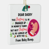 Persoonlijke papa om uit de kerst van de bult te k keramisch ornament (Rechts)