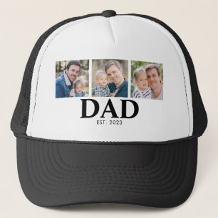 Persoonlijke papa opgericht jaar vader foto trucker pet