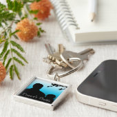 Persoonlijke papa Sleutelhanger (Zijkant)