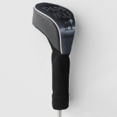 Persoonlijke Papa Wolf Natuur Silhouet Golfheadcover (Schuin)