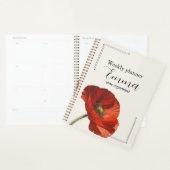 Persoonlijke Papaver Weekplanner Esthetische Bloem Planner (Display)