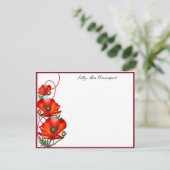 Persoonlijke Papavers Correspondentiekaart Kaart (Staand voorkant)