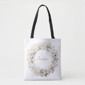 persoonlijke papieren bloemen frame tas  (Voorkant)